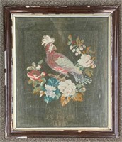 Circa 1884 Needlepoint in Frame-Signed