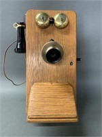 Stromberg Carlson Oak Wall Telephone