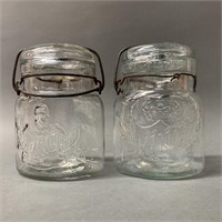 King Head and King Crown Preserve  Jars