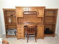 Computer Desk and Matching Bookshelves