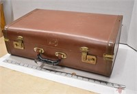 Leather Covered Suitcase