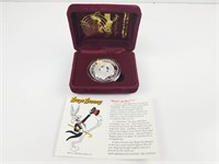 Bugs Bunny 1 oz 50th Anniversay Silver Coin in Box
