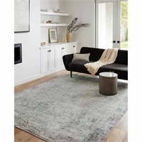 Abstract Ivory Area Rug 8'6" x 11'6"
