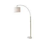 73.5 in. Antique Brass Bowery Arc Lamp