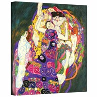 'Virgins' by Gustav Klimt Painting Print on Canvas