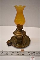 Small Brass Coal Oil Lamp