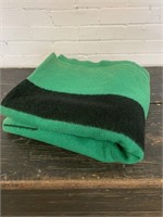 Vintage 4 Point Green Hudson Bay Blanket