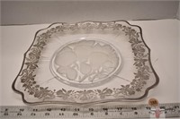 Silver Overlay Platter *CC