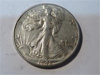 1942 XF AU Grade Walking Liberty Half Dollar