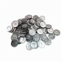 Lot of 50 Washington Silver Quarters 90%