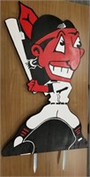 Chief Wahoo - by Chad Davis 33" tall 22 1/2" base