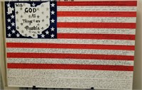 Patriotic Canvas by Tina Husted  36" x 24"