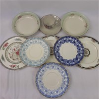 Plates, saucers, Noritake bowls and tea set