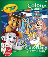 Crayola : Colour & Stickers / Paw Patrol Bilingual