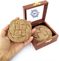 Nautical Jute Rope Coaster Set of 4