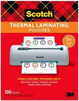 Letter Size Thermal Laminating Pouches - 100/Pack