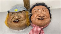 (2)1973 ORIGINAL PETER FIGUREN LAFFUN HEAD MAN