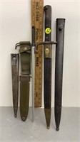 US MILITARY KNIVE AND SHEATH LOT