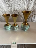 3 pc's  DELFT Vases
