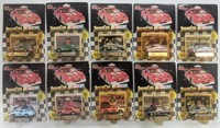 1991 Nascar Die Cast Silver Wheel Cars (10 Total)