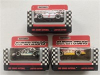 Three 1992 Matchbox Superstars Die Cast Cars