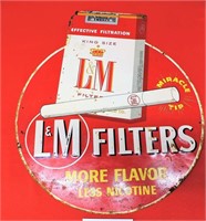 L &  M Cigarette Advertising Metal Sign