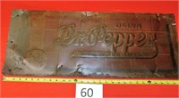 Dr. Pepper Embossed Metal Sign