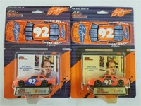 Two 1992 Sam Bass Racing Champions Diecast Cars
