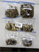 6 Bags of Assorted Brass Cartridges Only