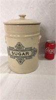Large stoneware sugar jar