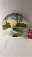 Large hand painted plate made in Germany