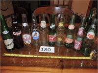 10 Vintage Soda Bottles