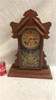 Eastlake walnut kitchen clock