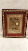 Wonderful framed picture with needlepoint in