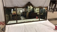 Amazing antique mirror 28 inches tall and 60