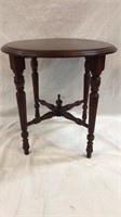 Small painted end table 20 inches tall and 19