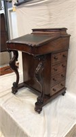 Antique rosewood Davenport desk