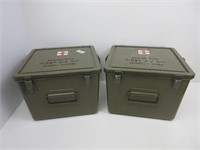 Two Military First Aid Boxes