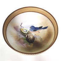 Nippon Footed Dish with Blue Bird