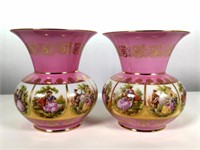 Pair of Matching Vases, Provincial Couple, Germany