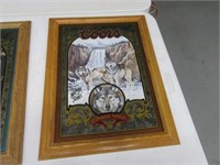 Rare COORS LtdEd TIMBER WOLF Mirror 16x21 EXC