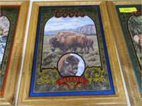 Rare COORS Ltd Ed BUFFALO Mirror 16x21 EXC