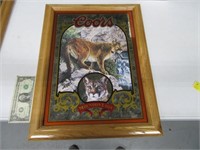 Rare COORS LtdEd MOUNTAIN LION Mirror 16x21 EXC