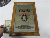 COORS 12.5x18.5 Classic Wall Mirror Wood Frame NCE