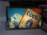 Classic AllPoly Wall COORS Advertising Sign 26x16