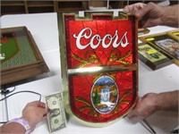 Vintage COORS Lighup Waterfall CastleLook Sign