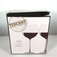 (3) Lenox Tuscany Clear Balloon Wine Glasses