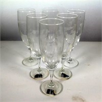 (6) Duiske Irish Handcut Crystal Toasting Glasses