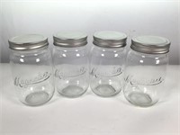 (4) Pier One, Pint Size Jars, Magnolia