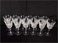 (12) Pressed Glass Wine Glasses